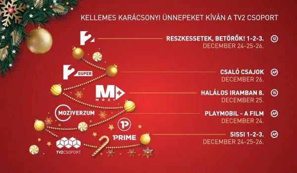 Filmünnep a TV2 Csoport csatornáin