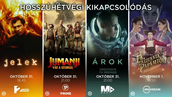 Szuper filmkínálat a hosszúhétvégén a TV2 Csoport kábelcsatornáin