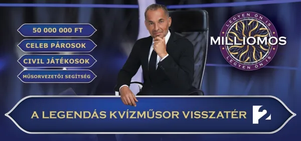 Legyen Ön is milliomos! november 18-tól a TV2-n