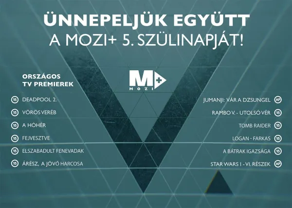 Ötéves a Mozi+